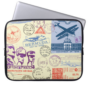 Capa Para Notebook Conjunto de Decretos do Carimbo do Documento Vinta