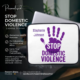 Capa Para Notebook Conscientização Personalizada sobre Violência Domé