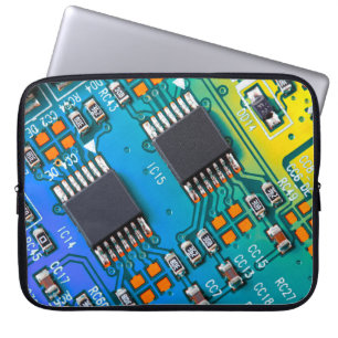 Capa Para Notebook Conselho de circuito eletrônico fechado. fundo,var