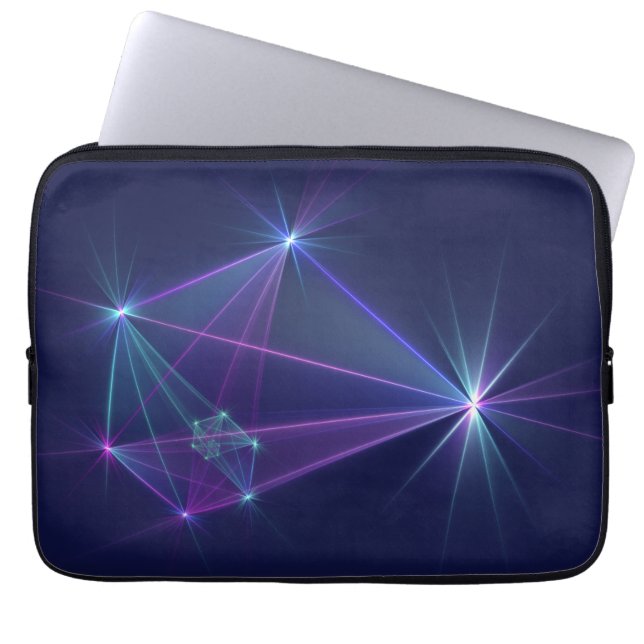Capa Para Notebook Constelação, Arte Fractal Fantástica Abstrata (Frente)