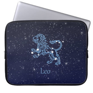 Capa Para Notebook Constelação de Leão e Signo do Zodíaco com Estrela