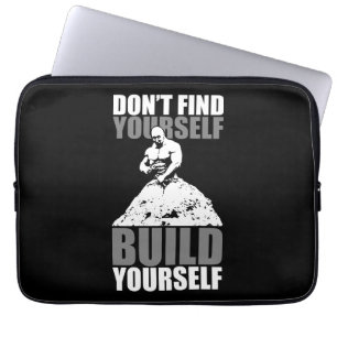 Capa Para Notebook Construa-se - Motivação de Workout de Criação de P