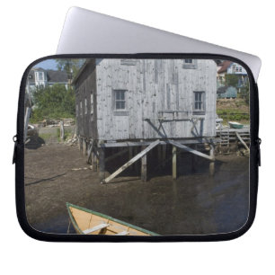 Capa Para Notebook construtor de dories, Lunenburg, Nova Escócia, Can