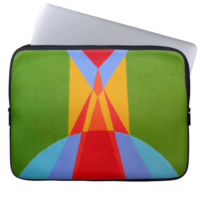 Capa Para Notebook Contemporary Rocket Ship Design Laptop Sleeve (Frente)