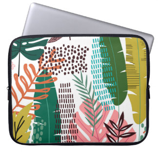 Capa Para Notebook Contexto tropical sem costura com Monstera