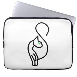 Capa Para Notebook Contorno de Gato de na moda Kitty