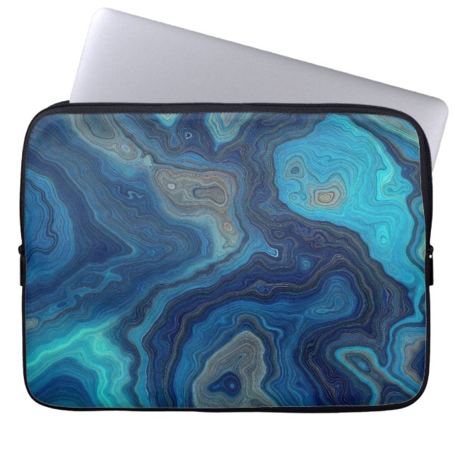 Capa Para Notebook “Contornos Pelágicos” – Uma Paisagem Marítima Abst (Frente)