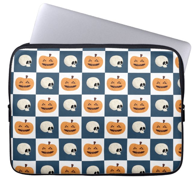 Capa Para Notebook Controlo de Skulls e de Pumpkins (Frente)