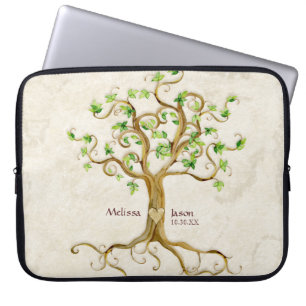 Capa Para Notebook Convidado para Reunião Familiar Antiquada das Raíz