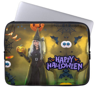 Capa Para Notebook Convite de aniversário de Halloween Espetacular