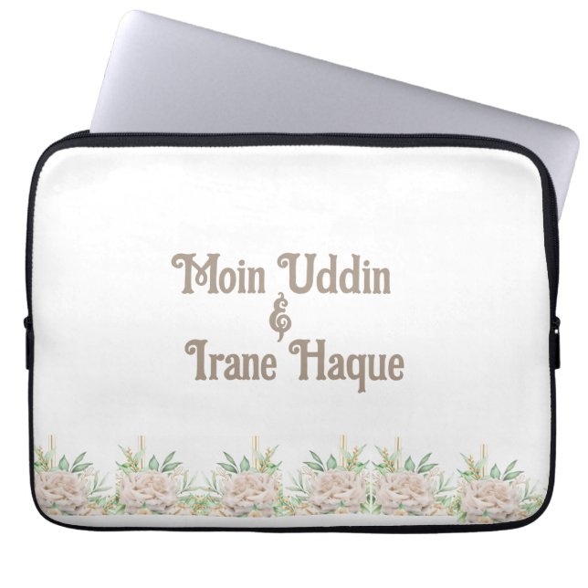 Capa Para Notebook Convite de Cerimônia Islâmica de Nikah com Elegant (Frente)