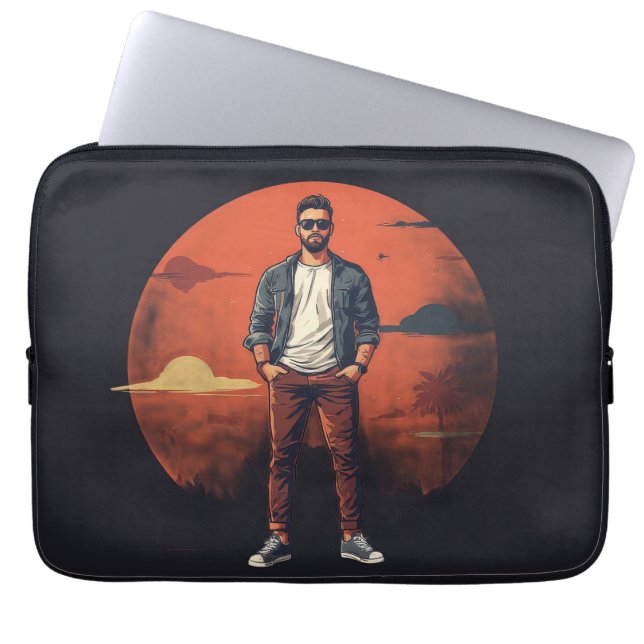 CAPA PARA NOTEBOOK COOL SUNSET (Frente)