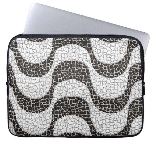Capa Para Notebook Copacabana Sidewalk Brazilian pattern (Frente)