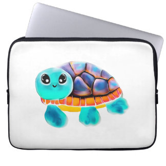 Capa Para Notebook Cópia de pintura em encaústica de tartaruga
