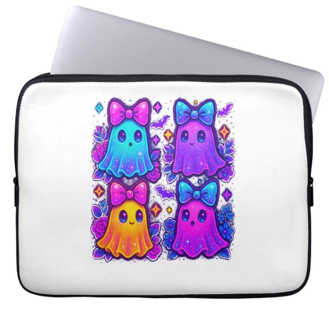 Capa Para Notebook Coquete Iridescente Halloween (Frente)