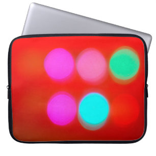 Capa Para Notebook Cor Abstrato turvo fundo vermelho traçado luminoso