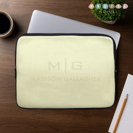 Capa Para Notebook Cor Amarela Limão Pastel Luz Suave Sólida