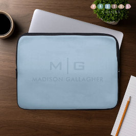Capa Para Notebook Cor Azul Pastel Céu Macio Sólido Cor de Bebê