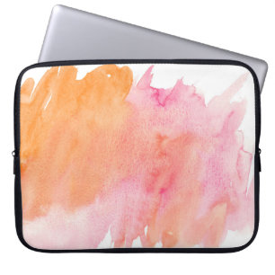 Capa Para Notebook Cor da água - laranja rosa