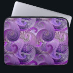 Capa Para Notebook Cor damasco de Paisley Roxo<br><div class="desc">Bela exótica,  esta design apresenta uma cor damasco paisada em tons ricos de roxo.</div>