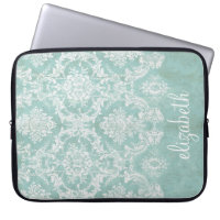 Cor damasco de Vintagem Azul de Gelo com Término G
