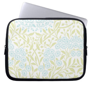 Capa Para Notebook Cor damasco Verde e Mint Floral