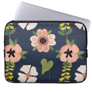 Capa Para Notebook Cor de Água das Flores Coloridas Natureza