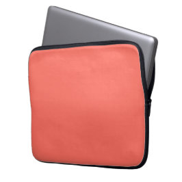 Capa Para Notebook Cor-de-rosa coral moderno cor sólida simples