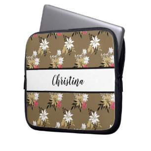 Capa Para Notebook Cor-de-rosa e branco personalizados