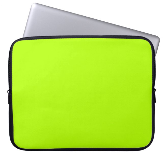 Capa Para Notebook Cor do Verde limão vibrante pronta para personaliz (Frente)