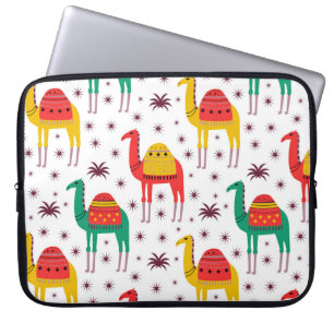 Capa Para Notebook Cor plana do camelo, padrão decorativo.