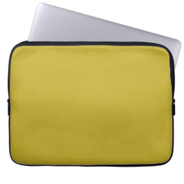 Capa Para Notebook Cor Plana Sólida Dourada Vintage