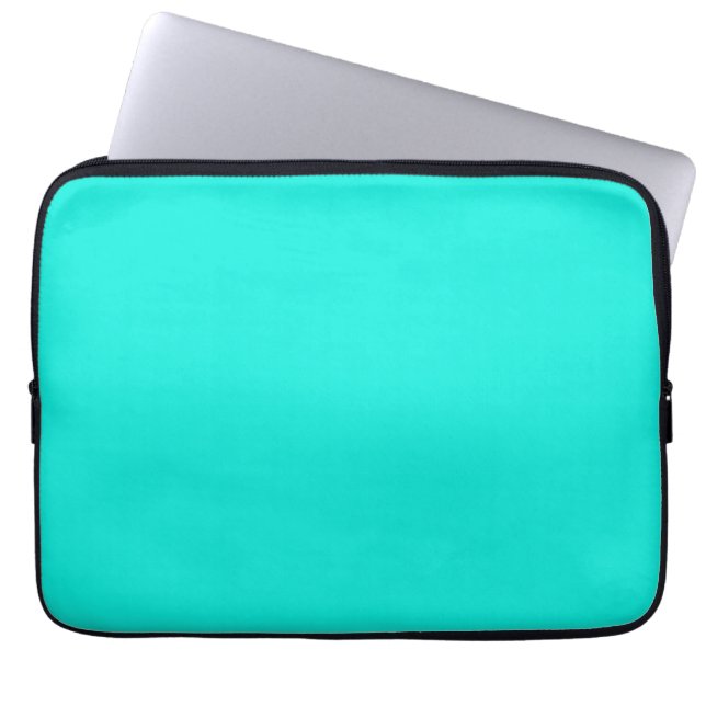 Capa Para Notebook Cor sólida: Aqua brilhante (Frente)