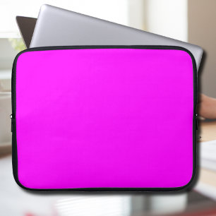 Capa Para Notebook Cor Sólida Fuchsia Elegante Clássico