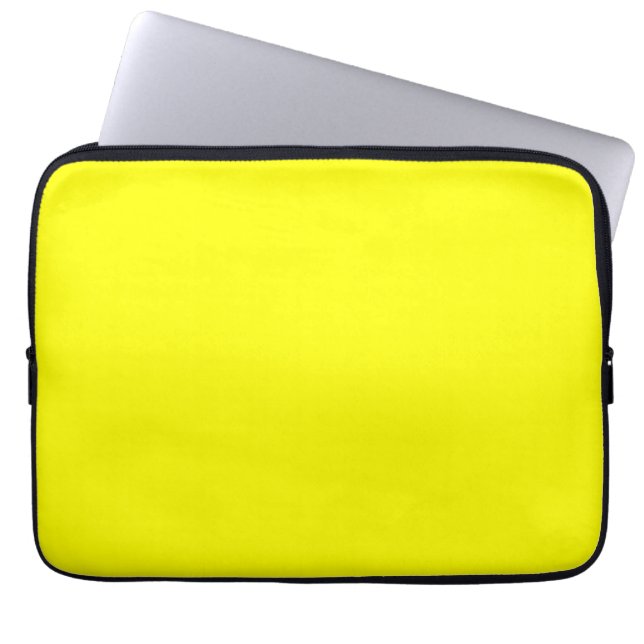 Capa Para Notebook Cor Sólida Neon Amarelo | Clássico (Frente)