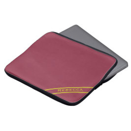Capa Para Notebook Cor Sólida Vermelha Luxuriosa Simples