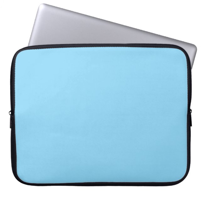 Capa Para Notebook Cor Sólido Azul Bebê (Frente)