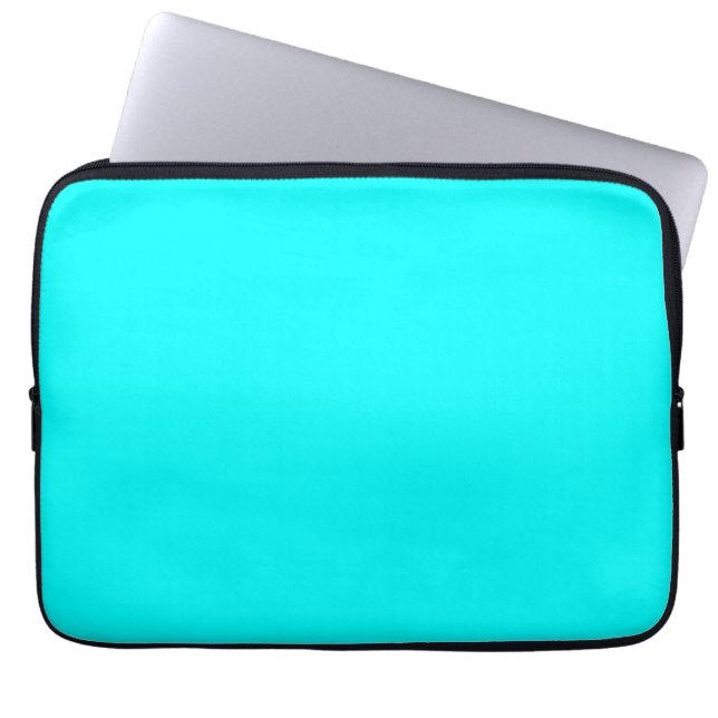 Capa Para Notebook Cor Sólido Azul Neon | Clássico (Frente)