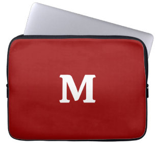 Capa Para Notebook Cor Sólido Vermelho da Apple, Amarra Escura