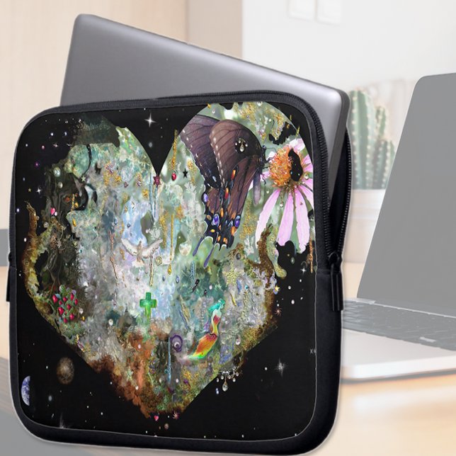 Capa Para Notebook Coração ao seu mundo 2 (Criador carregado)