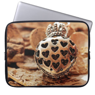 Capa Para Notebook Coração com coroa