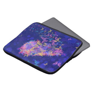 Capa Para Notebook Coração da Borboleta - Amor