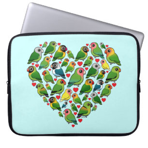 Capa Para Notebook Coração dos Lovebirds