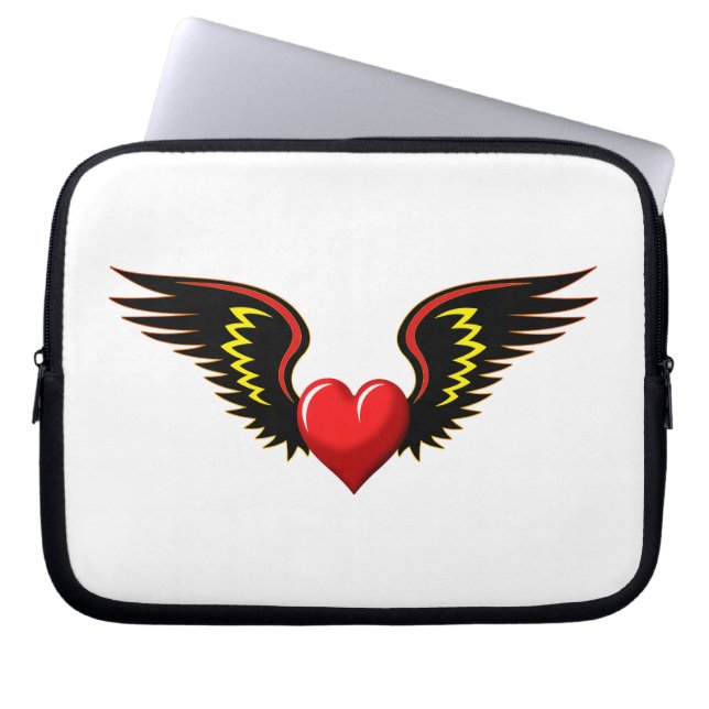 Capa Para Notebook Coração ondulado (Frente)