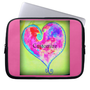 Capa Para Notebook Coração rosa suave Thunder_Cove