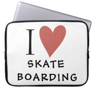 Capa Para Notebook Coração Vermelho Skateboard