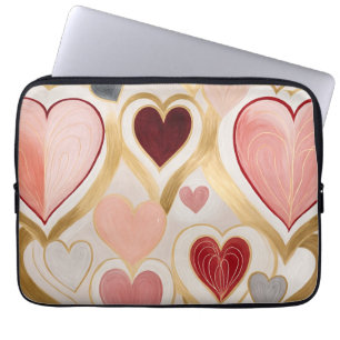 Capa Para Notebook Corações de Amor