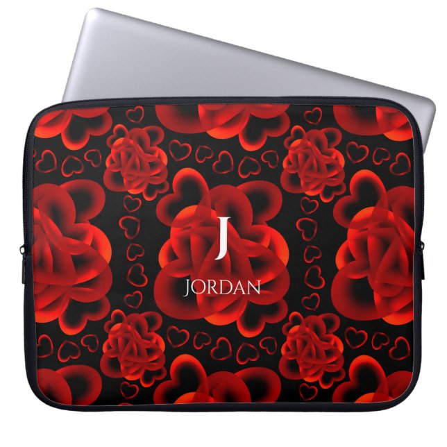 Capa Para Notebook Corações Inteiro Padrão (Frente)