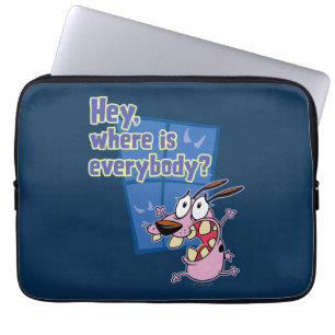 Capa Para Notebook Coragem ao Cachorro   Onde estão todos?