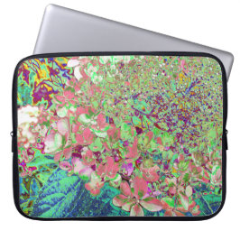 Capa Para Notebook Coral Elegante e Chartreuse Limelight Hydrangea